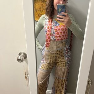 Fun boho artsy Anthropologie Jumpsuit